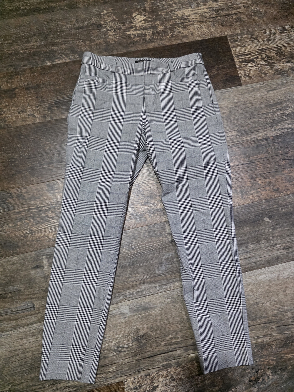 Banana Republic Gray Glen Plaid Dress Trousers